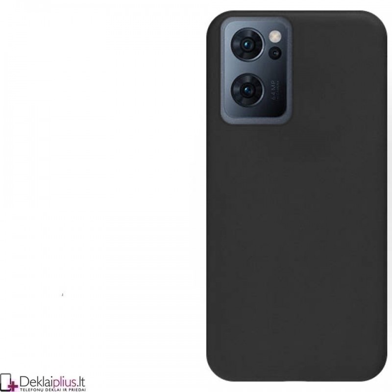 Silikoninis ploniausias dėklas - juodas (Oppo Find X5 Lite) Silikoninis ploniausias dėklas - juodas (Oppo Find X5 Lite)